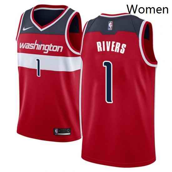 Womens Nike Washington Wizards 1 Austin Rivers Swingman Red NBA Jersey Icon Edition